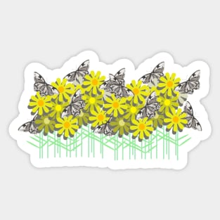 Butterflies in the Garden Sticker